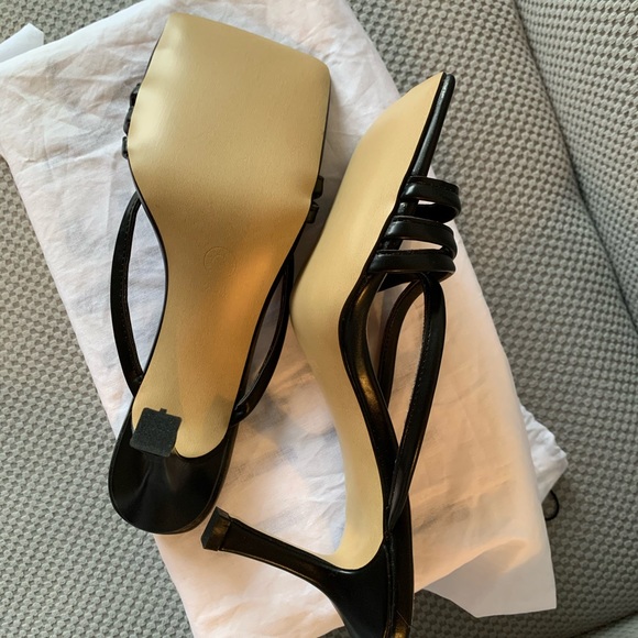 Open Square Toe Mules - Picture 2 of 2